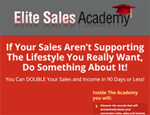 Tablet Screenshot of elitesalesacademy.com